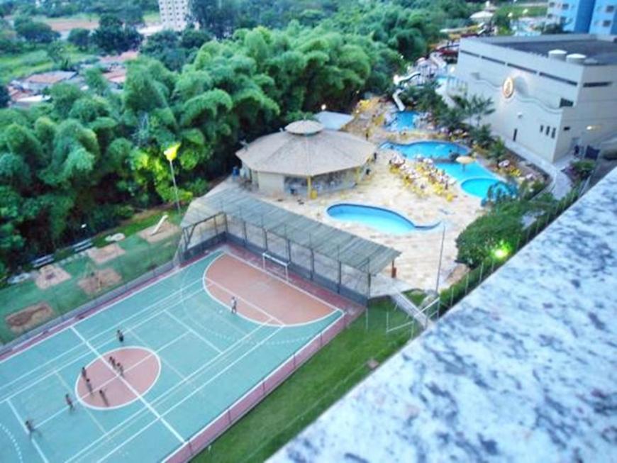 Flat Golden Dolphin Grand Hotel - Quarto E Sala Com Roupa De Cama E Banho - Piscinas 24H Caldas Novas Exterior foto