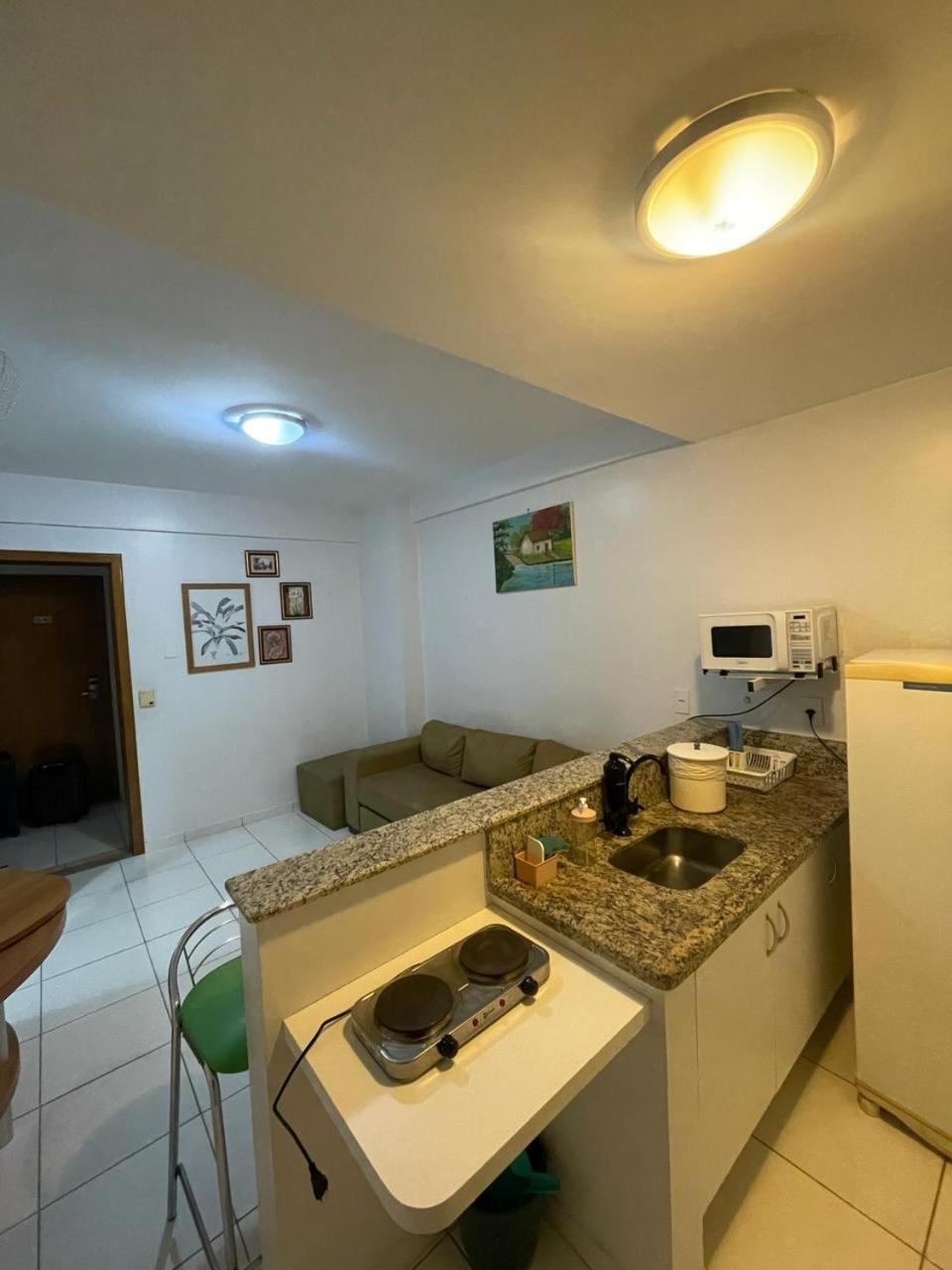 Flat Golden Dolphin Grand Hotel - Quarto E Sala Com Roupa De Cama E Banho - Piscinas 24H Caldas Novas Exterior foto